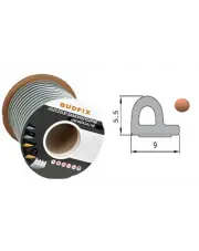 Uszczelka 9mmx5,5mm profil P uszczelka samoprzylepna EPDM brązowa 1 metr