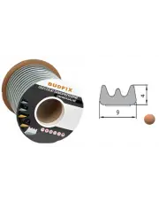 Uszczelka 9mmx4mm profil E uszczelka samoprzylepna brązowa rolka 150 metrów