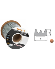 Uszczelka 9mmx4mm profil E uszczelka samoprzylepna EPDM brązowa 1 metr