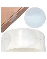 Bezbarwne plomby fi45mm z perforacją etykiety stickery do zamykania zabezpieczania opakowań 2000 sztuk 