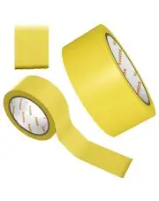 Taśma oznaczeniowa 50mm 33m ostrzegawcza samoprzylepna żółta do wyznaczania ciągów linii na halach magazynach