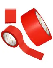 Taśma oznaczeniowa 50mm 33m ostrzegawcza samoprzylepna czerwona do wyznaczania ciągów linii na halach magazynach