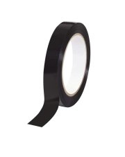 Taśma strappingowa czarna 15mm/66m foliowa 