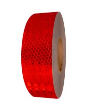 Taśma odblaskowa samoprzylepna czerwona 50mm/5m