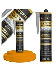 Szary Klej Uszczelniacz MS Polimer Do Aluminium Wentylacji HVAC 290ml