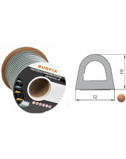 Uszczelka 12mmx10mm uszczelka EPDM samoprzylepna brązowa 1 metr