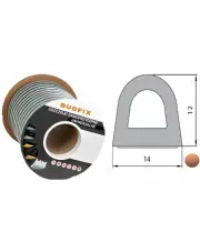 Uszczelka 14mmx12mm uszczelka EPDM samoprzylepna brązowa 1 metr