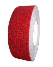 Taśma antypoślizgowa czerwona 50mm/6m na schody samoprzylepna