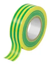 Taśma izolacyjna żółto zielona 19mm 20m PVC izolacja do kabli premium