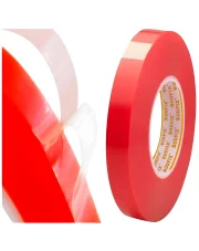 Taśma dwustronna mocna 3mm 50m klejąca dwustronna montażowa foliowa dwustronnie klejąca przezroczysta PET