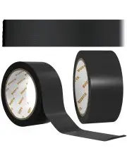 Taśma tkaninowa naprawcza 50mm 50m typu duct tape zbrojona czarna mocna premium