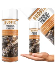 Smar Grafitowy do Przekładni Resorów Maszyn Budowlanych Spray 500ml Budfix