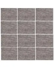 Podkładki filcowe samoprzylepne 25x25mm kwadratowe szare pod meble krzesła stoły filc szara arkusz 12 sztuk