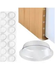 Stopki silikonowe 13mm x 4mm nóżki antypoślizgowe bezbarwne odbojniki dystanse do drzwi drzwiczek mebli szuflad POS arkusz 40 sztuk