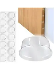 Stopki silikonowe 16.5mm x 10.2mm nóżki antypoślizgowe bezbarwne odbojniki dystanse do drzwi drzwiczek mebli szuflad POS arkusz 16 sztuk