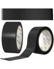 Taśma tkaninowa naprawcza 50mm 50m typu duct tape zbrojona czarna solvent mocna premium 300 mikronów 