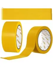 Taśma tkaninowa naprawcza 50mm 50m typu duct tape zbrojona żółta solvent mocna premium 300 mikronów 