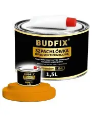 Szpachlówka samochodowa MULTISOFT 1,5L multifunkcyjna szpachla poliestrowa wypełniająca i wykańczająca do zagłębień i nierówności Premium