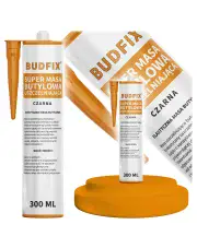 Klej do Lamp Samochodowych Butylowy Czarny 300ml Budfix