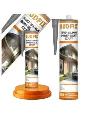 Silikon Uniwersalny Szary Do Rur PCV i Napraw 300ml