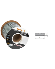 Uszczelka 8mmx2mm uszczelka EPDM samoprzylepna biała rolka 200 metrów