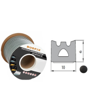 Uszczelka 10mmx6mm uszczelka EPDM samoprzylepna czarna 1 metr