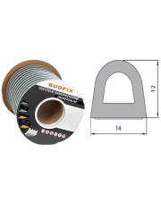 Uszczelka 14mmx12mm uszczelka EPDM samoprzylepna biała 1 metr