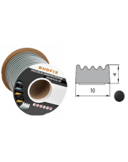 Uszczelka 10mmx4mm uszczelka EPDM samoprzylepna czarna 1 metr