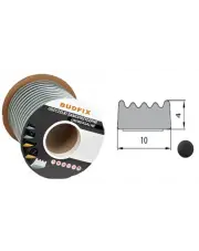 Uszczelka 10mmx4mm uszczelka EPDM samoprzylepna czarna 1 metr