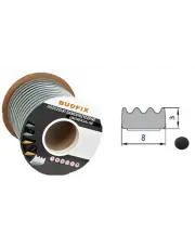Uszczelka 8mmx3mm uszczelka samoprzylepna czarna rolka 150 metrów