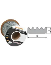 Uszczelka 15mmx3mm uszczelka EPDM samoprzylepna biała rolka 100 metrów