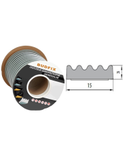 Uszczelka 15mmx3mm uszczelka EPDM samoprzylepna biała 1 metr