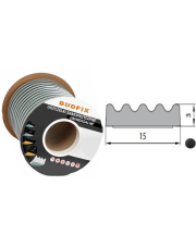 Uszczelka 15mmx3mm uszczelka EPDM samoprzylepna czarna 1 metr