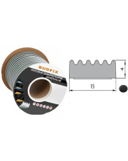 Uszczelka 15mmx4mm uszczelka samoprzylepna czarna rolka 100 metrów