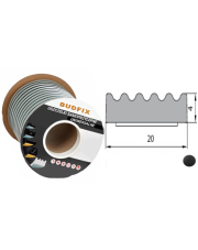 Uszczelka 20mmx4mm uszczelka EPDM samoprzylepna czarna 1 metr