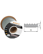 Uszczelka 12mmx2mm uszczelka EPDM samoprzylepna biała 1 metr