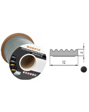 Uszczelka 12mmx2mm uszczelka samoprzylepna czarna rolka 150 metrów