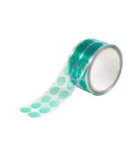 Kółka termiczne fi 42MM wykroje maskujące wysokotemperaturowe pet zielone do lakierni proszkowych rolka 1000 sztuk